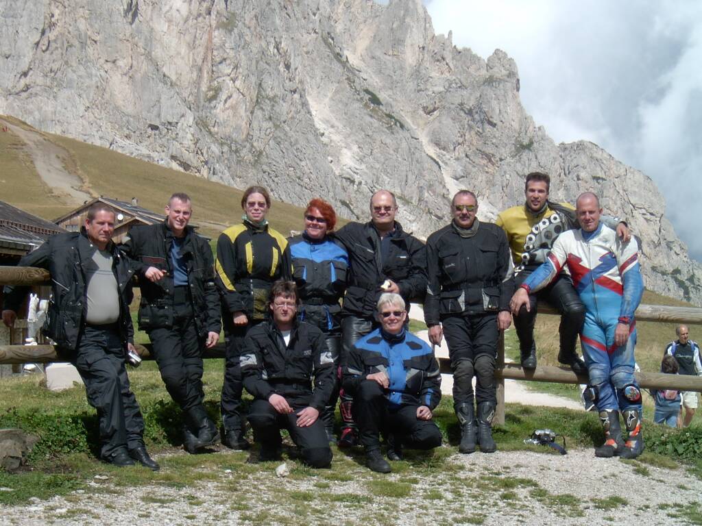 Dolomitentour August  2003 - Gruppenbild