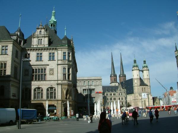 Der Marktplatz von Halle