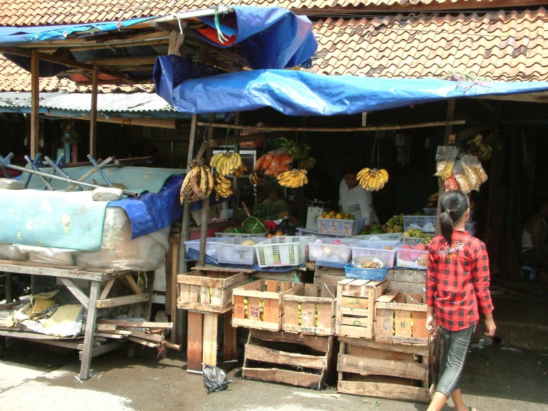 Gem�sestand im Fischmarkt